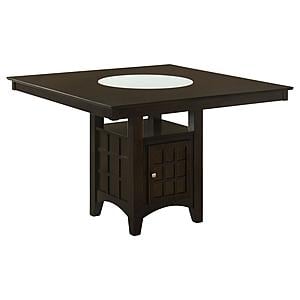 Gabriel Square Counter Height Dining Table Cappuccino by Coaster