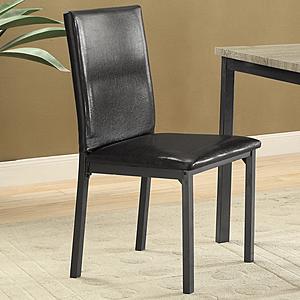 Garza Upholstered Dining Chairs Black (Set of 2) by Coaster