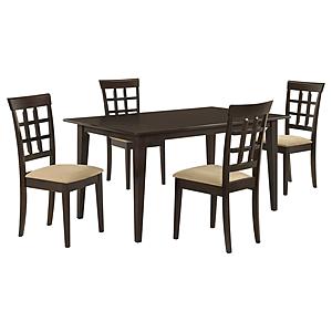 Gabriel 5-piece Rectangular 59-inch Dining Set Cappuccino by Coaster