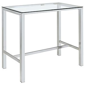 Tolbert 5-piece Bar Set w/Acrylic Chairs Clear and Chrome by Coaster