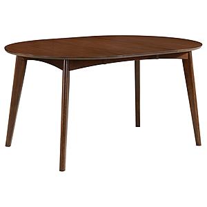Jedda Oval Dining Table Dark Walnut by Coaster