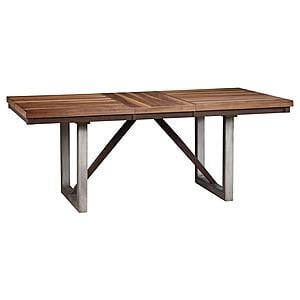 Spring Creek Dining Table with Extension Leaf Natural Walnut by Coaster