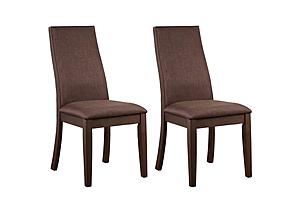 Spring Creek Upholstered Side Chairs Rich Cocoa Brown (Set of 2) by Coaster
