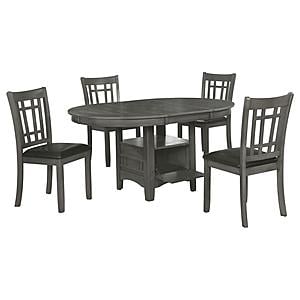 Lavon 5-piece Dining Set Medium Grey by Coaster