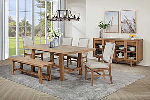 Middleton 6-piece Extension Leaf Dining Set Brown and Beige by Coaster