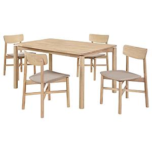 Parkridge 5-piece 59-inch Wood Dining Set White Washed by Coaster