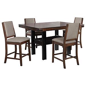 Patterson 5-piece Counter Height Dining Set Mango Oak by Coaster
