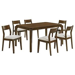 Almonte 7-piece 59-inch Rectangular Dining Set Dark Brown by Coaster
