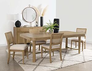 Arini 5-piece Extension Leaf Dining Table Set Sand Wash by Coaster