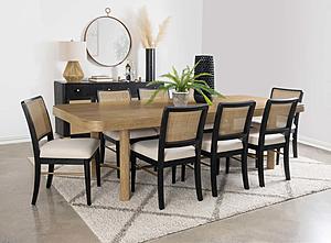Arini 9-piece Extension Leaf Dining Table Set Black by Coaster