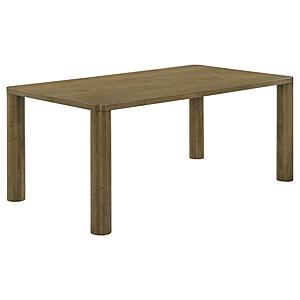 Castlewood 71-inch Rectangular Wood Dining Table Brown Oak by Coaster