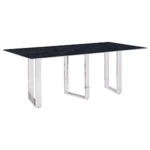 Desden 79-inch Rectangular Sintered Stone Dining Table Grey by Coaster