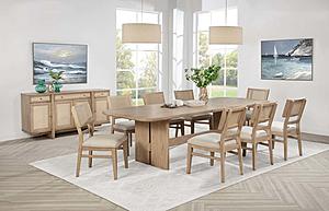 Kailani 10-piece Wood Dining Set w/Sideboard Beige Oak by Coaster