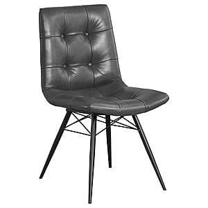 Aiken Tufted Dining Chairs Charcoal (Set of 4) by Coaster