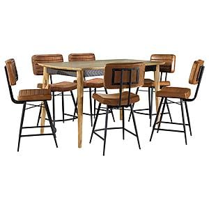 Partridge 7-piece Counter Dining Set Sheesham and Camel by Coaster