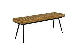 Misty Cushion Side Bench Camel and Black by Coaster