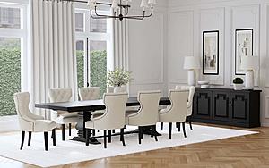 Florence 9-piece 126-inch Extension Dining Table Set Beige by Coaster