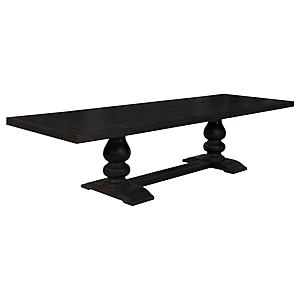 Phelps Rectangular Dining Table Antique Noir by Coaster