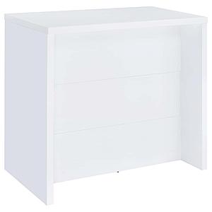 Topanga Engineered Wood Freestanding Home Bar Cabinet White by Coaster
