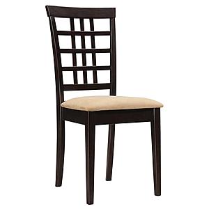 Kelso Lattice Back Dining Chairs Cappuccino (Set of 2) by Coaster
