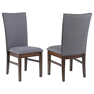 Sherwood Upholstered Dining Side Chair Grey (Set of 2) by Coaster