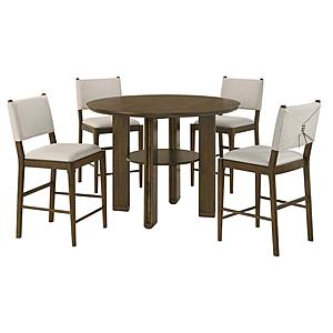 Ottowa 5-piece Round Counter Height Dining Set Brown by Coaster