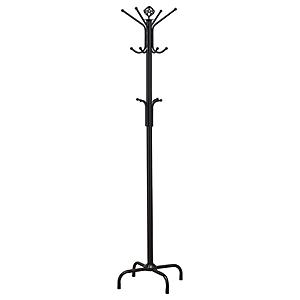 Collier 12-hook Coat Rack Black by Coaster