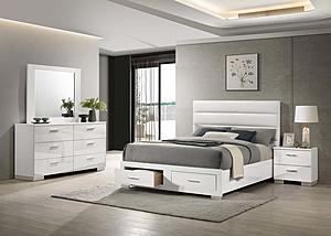 Felicity 4-piece Queen Platform Bedroom Set White by Coaster