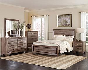 Kauffman Panel Bedroom Set - Washed Taupe by Coaster