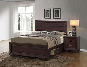 Kauffman Storage Bedroom Set - Dark Cocoa by Coaster