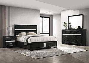 Miranda 4-piece Full Bedroom Set Black by Coaster