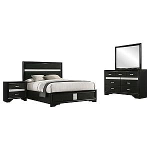 Miranda 4-piece Queen Bedroom Set Black by Coaster