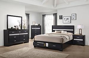 Miranda Storage Bedroom Set - Black by Coaster