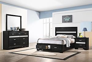 Miranda 4-piece Full Storage Bedroom Set Black by Coaster