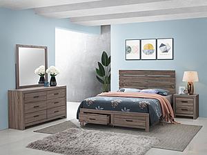 Brantford 4-piece Queen Storage Bedroom Set Barrel Oak by Coaster
