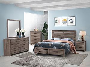 Brantford 5-piece Queen Storage Bedroom Set Barrel Oak by Coaster