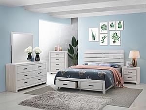 Brantford Storage Bedroom Set - Coastal White by Coaster