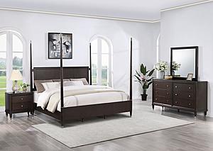 Emberlyn 4-piece Queen Poster Bedroom Set Brown by Coaster