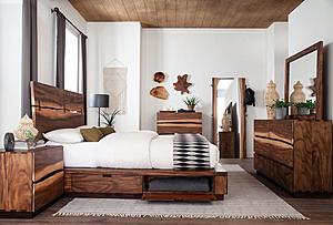 Winslow 5-piece Queen Storage Bedroom Set Smokey Walnut by Coaster