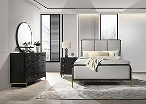 Arini 4-piece Queen Bedroom Set Black and Grey by Coaster