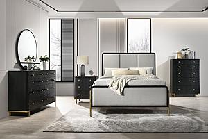 Arini 5-piece Queen Bedroom Set Black and Grey by Coaster