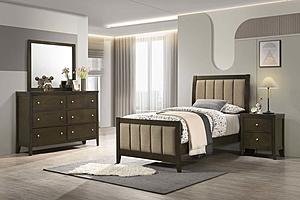 Wilkes 4-piece Twin Bedroom Set Dark Cocoa by Coaster