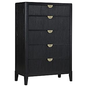 Brookmead 5-drawer Bedroom Chest Black by Coaster