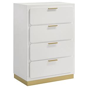 Caraway 4-drawer Bedroom Chest White by Coaster