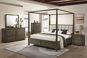 Gran Park Canopy Bedroom Set Dark Cocoa by Coaster