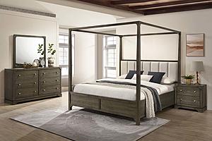 Gran Park 4-piece Canopy Queen Bedroom Set Dark Cocoa by Coaster