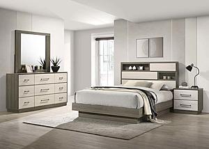 Fenwick 4-piece Queen Bedroom Set Grey Oak by Coaster