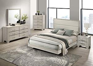 Trenton Wood Panel Bedroom Set Rustic Cream by Coaster