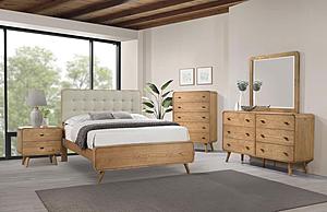 Robyn Wood Platform Bedroom Set Light Ash by Coaster