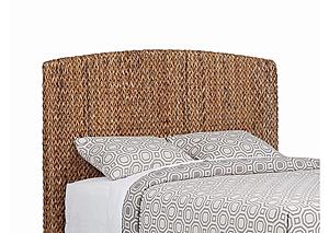 Laughton Hand-Woven Banana Leaf Eastern King Headboard Amber by Coaster